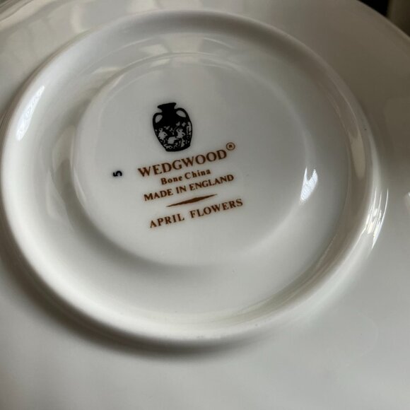 WEDGWOOD Tea Cup & Saucer; "April Flowers" Collection - Picture 4 of 4